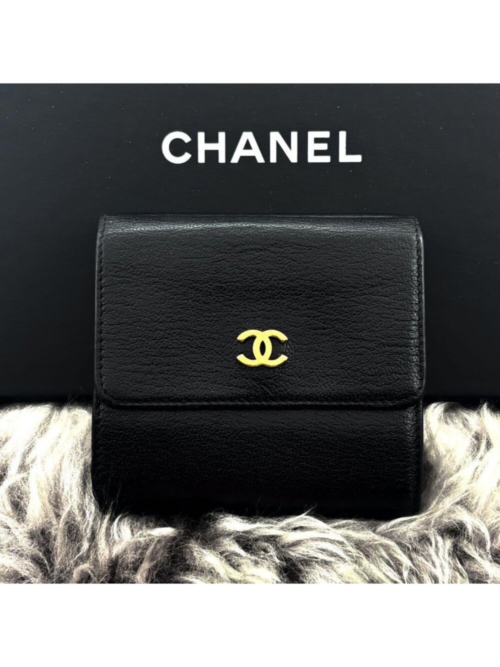 Chanel Special Sale Wallet CC Logo Hook Trifold